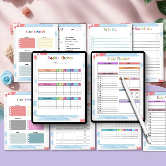 Kids Weekly Planner Printable | Fun & Easy Weekly Schedule Organizer for Children