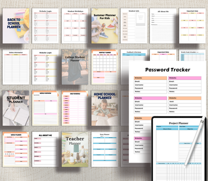 School PLR Bundle | Editable Canva Classroom & Student Resources Templates for Teachers