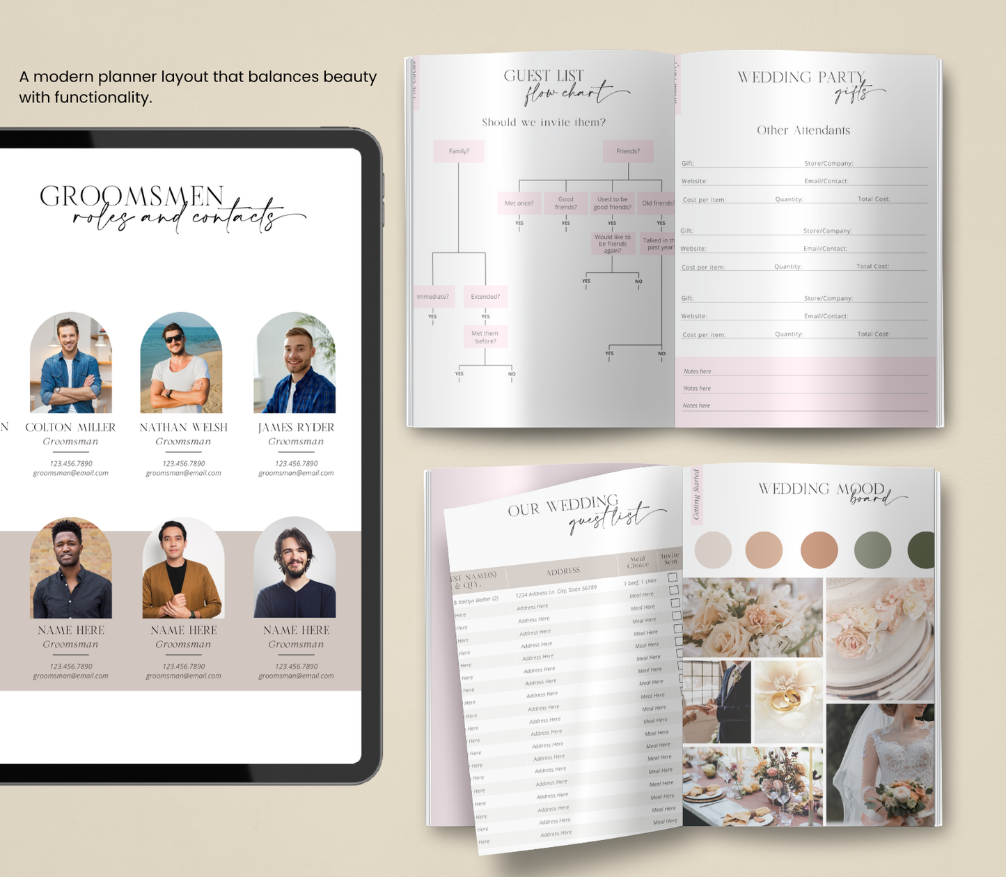 Wedding Template | Editable Printable Planner & Checklist