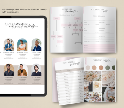 Wedding Template | Editable Printable Planner & Checklist