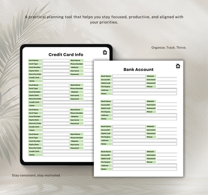 Income & Finance Planner | Budget & Money Management Digital Planner