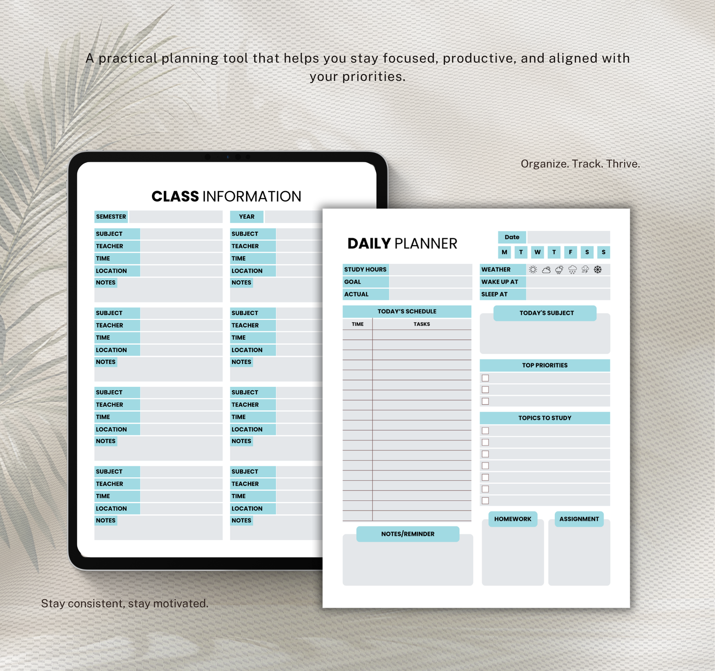 Student Planner | Academic & Study Organizer Digital Planner