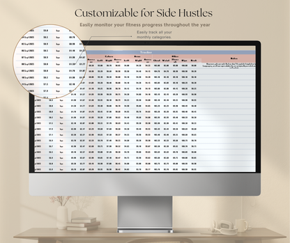 Weight Loss Tracker Spreadsheet | Fitness & Progress Google Sheets Body Measurement Planner