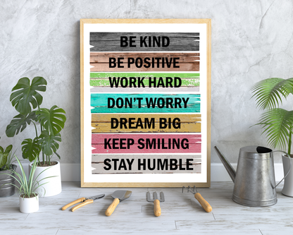 Motivational Affirmation Quotes Poster | Inspirational Wall Art, Positive Affirmations Decor, Growth Mindset Printable Posters