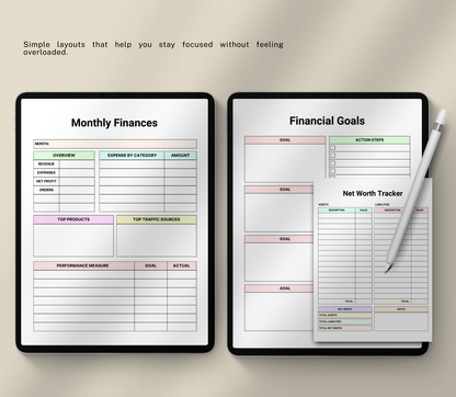 Neurodivergent Budget Planner | Printable Money & Expense Organizer