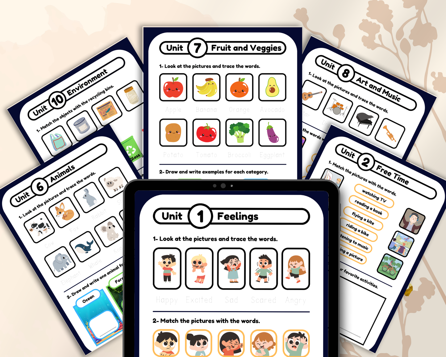 1st Grade English Workbook | Printable Reading, Writing & Grammar Activities for Kids