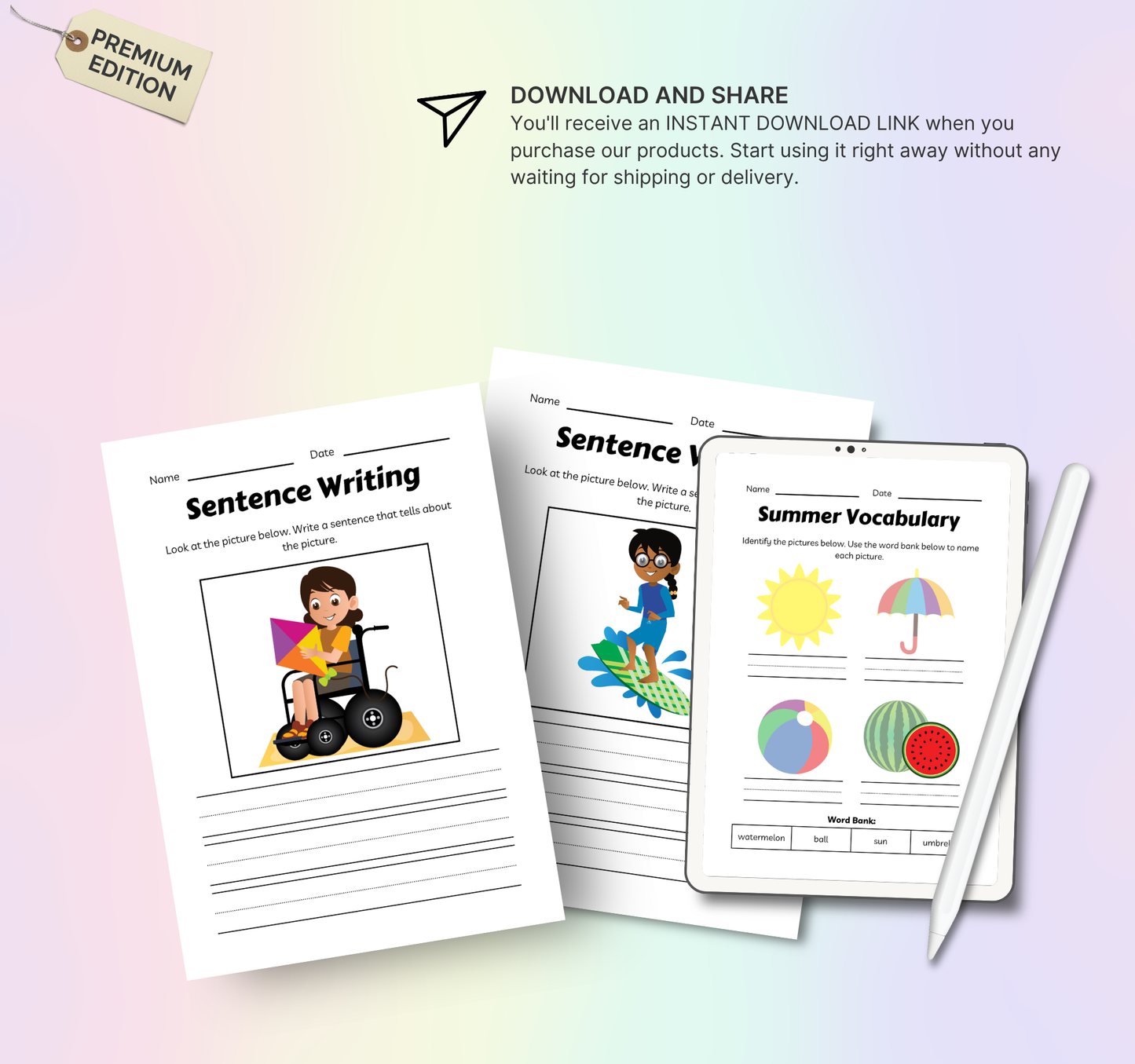 Kids Summer Planner | Printable Daily Activity & Vacation Organizer