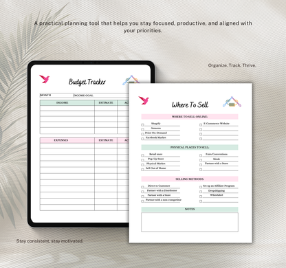 Print on Demand Planner | Ready to Print Planner Pages PDF for POD Business