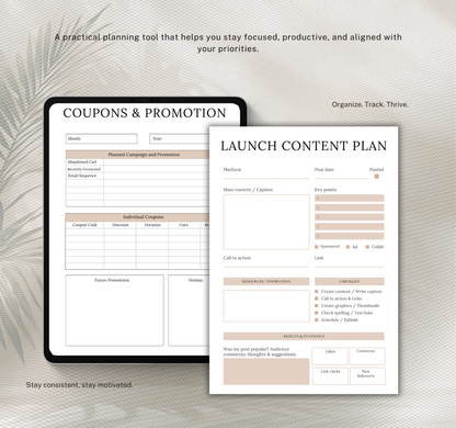 Digital Product Planner | PDF Planner for Online Business & Product Launches