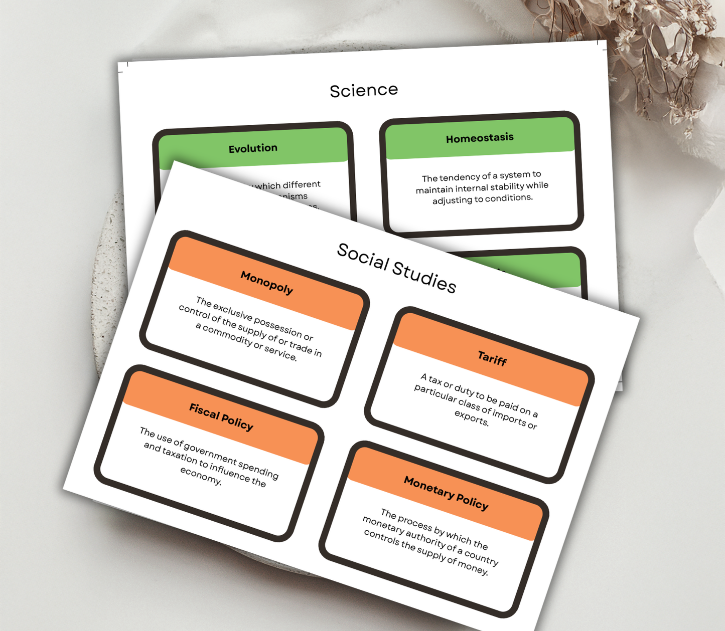 GED Test Prep Flashcards Bundle | Printable Study Cards for Exam Success