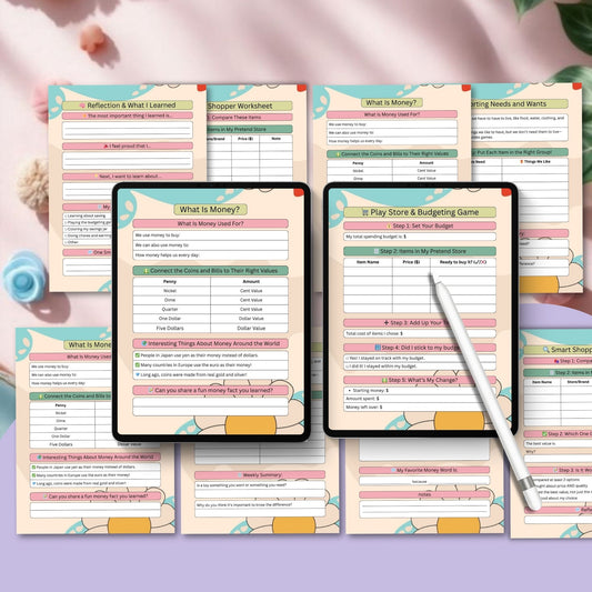 Kids Money Mindset Workbook | Financial Literacy & Smart Money Habits for Children