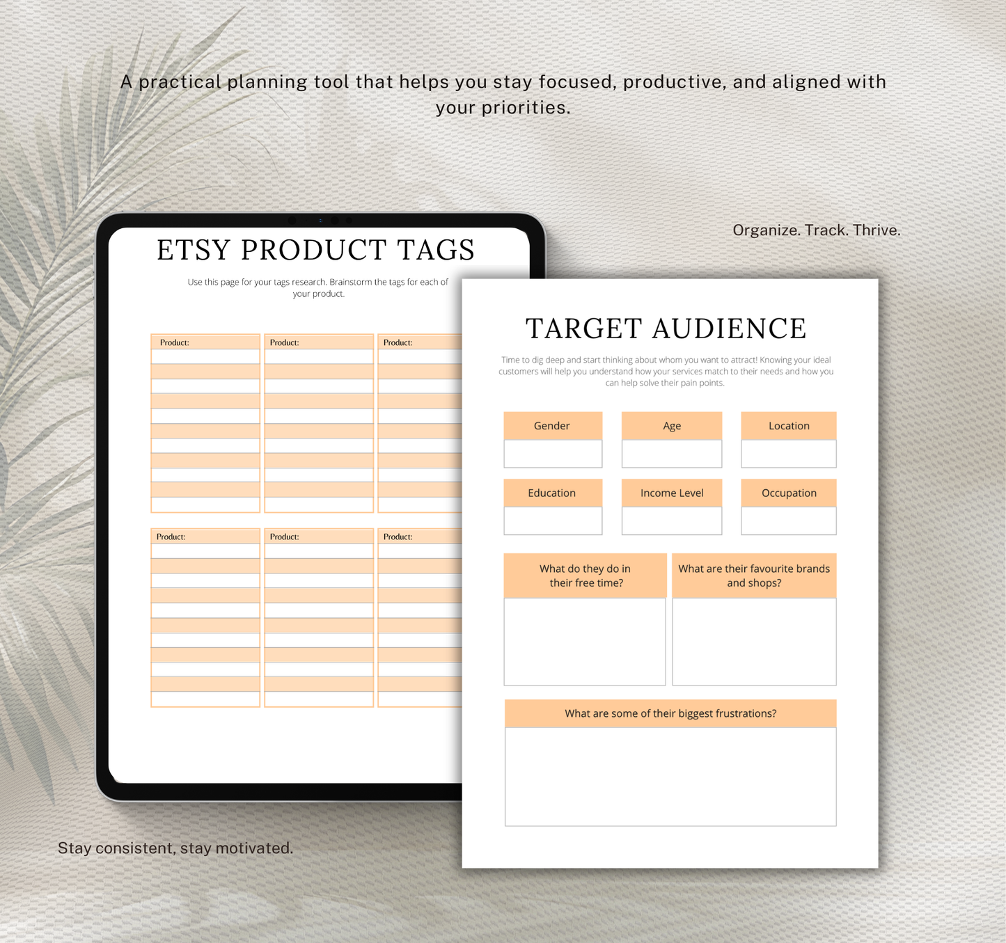 Etsy Seller Planner | Digital Planner PDF for Shop Organization & Sales Tracking