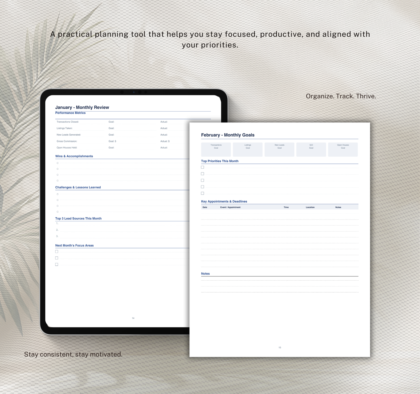 Real Estate Planner | Property Management & Investment Digital Planner