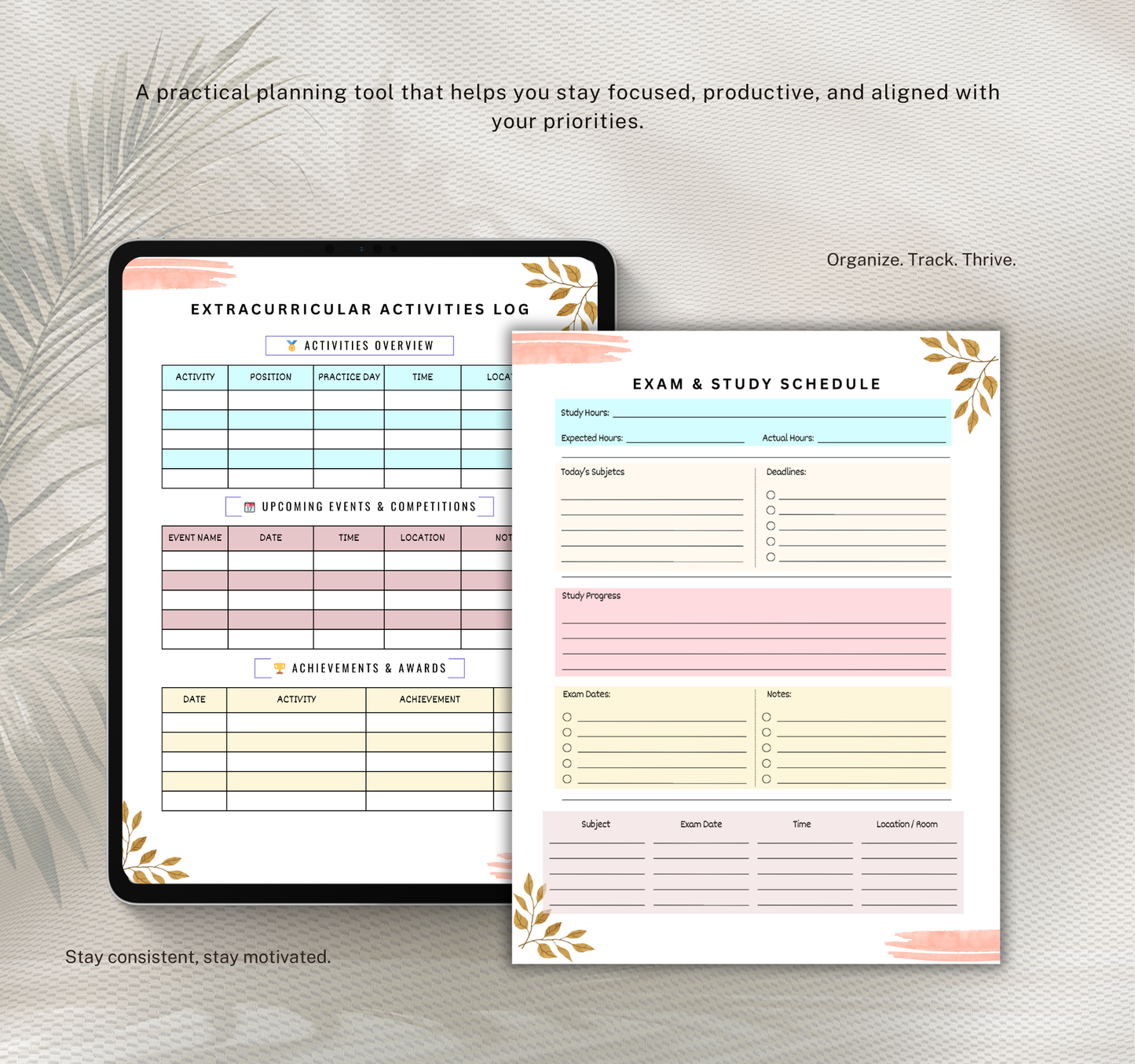 College Planner | Academic & Study Digital Planner PDF for Students