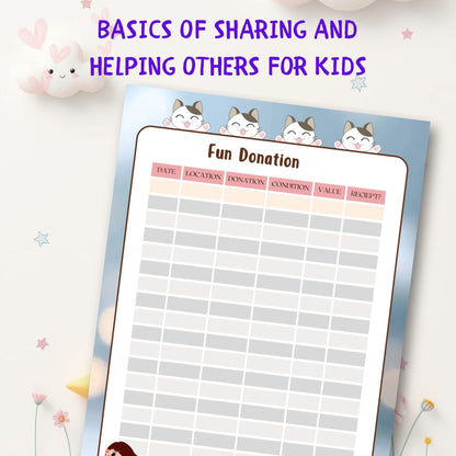 Basics of Sharing & Helping Others for Kids | Kindness Learning Printable Workbook