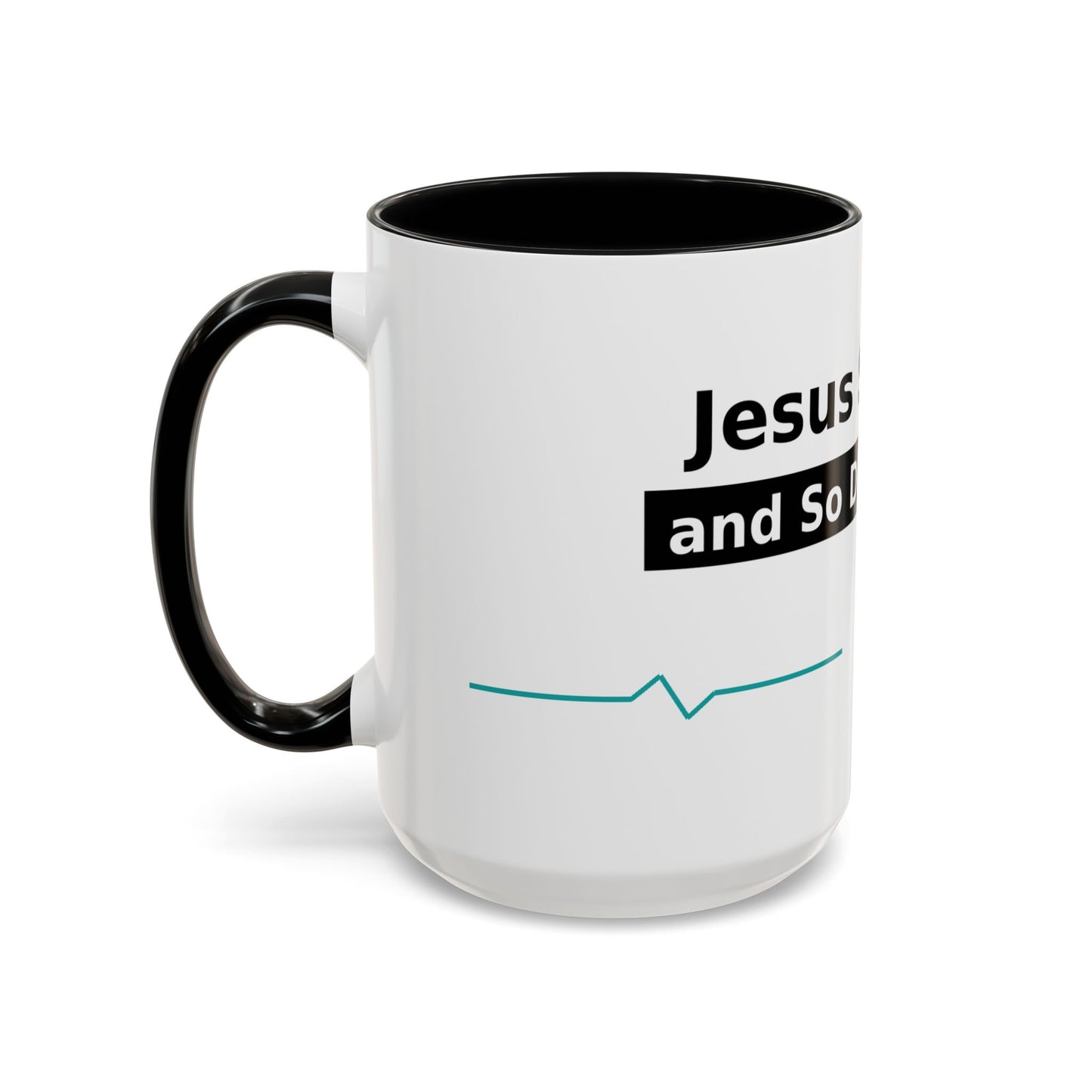 Jesus Saves… and So Does Insulin - Faith & Diabetes Accent Coffee Mug (11/15 oz)