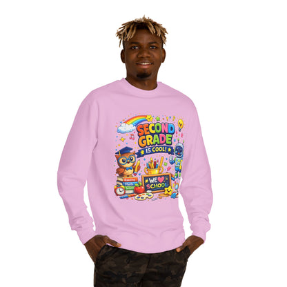 Second Grade Is Cool Sweatshirt – Cute School Kids Crewneck