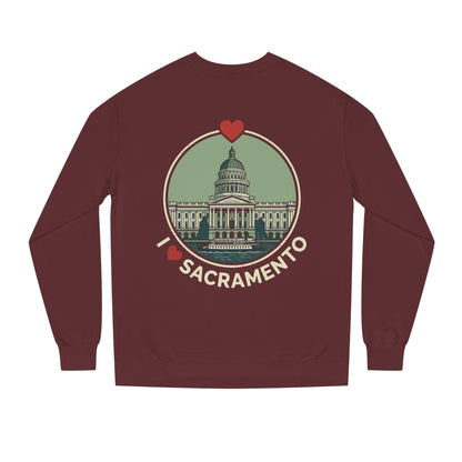 Sacramento Capitol Crewneck Sweatshirt — I Love Sacramento Vintage Graphic