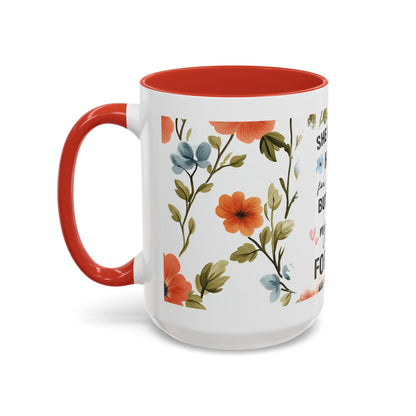 She Held My Hand Forever Floral Coffee Mug