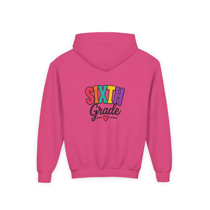 Sixth Grade Kids Hoodie – Colorful Back-to-School Sweatshirt