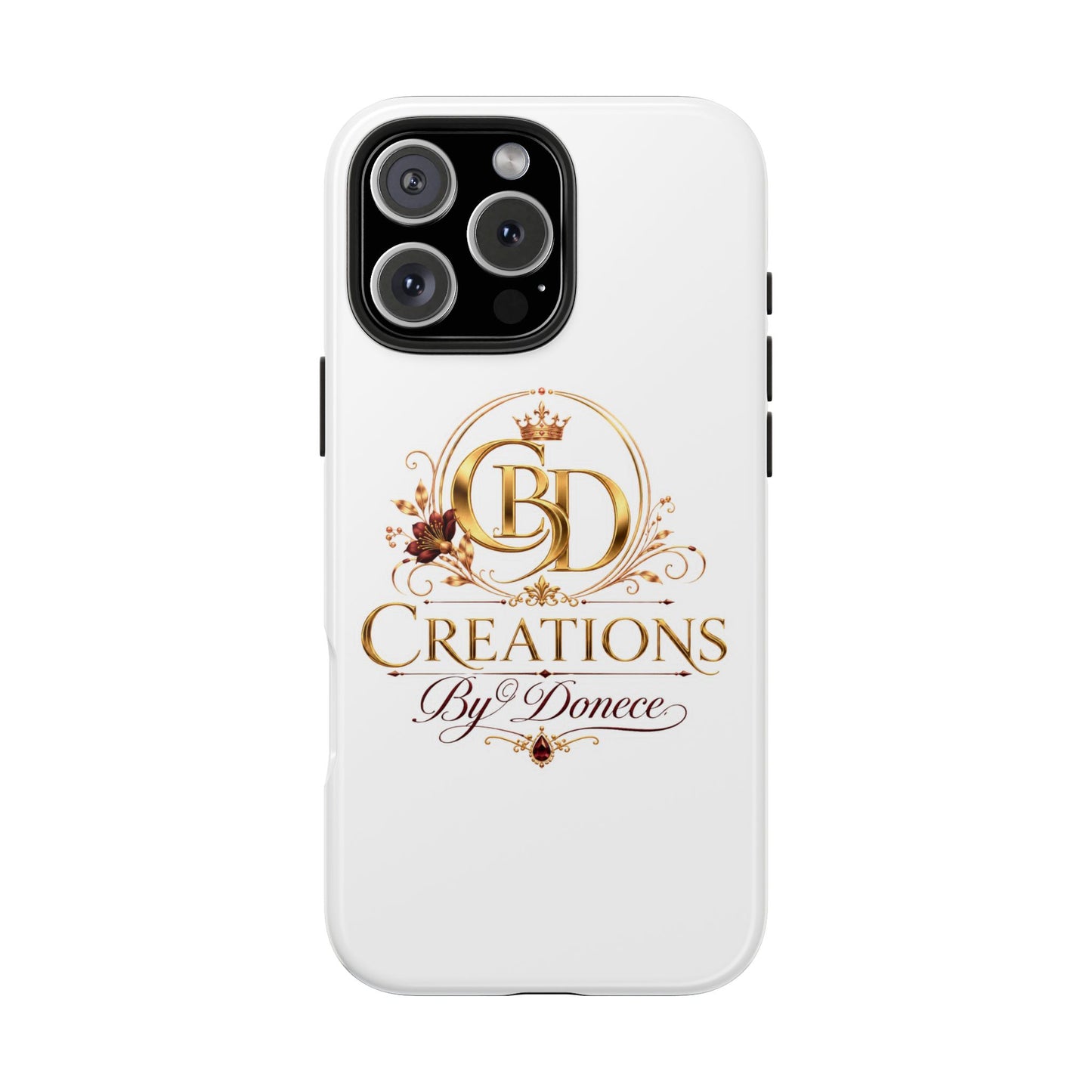 BD Creations By Donece Elegant Logo Tough Phone Case — Protective iPhone Cover