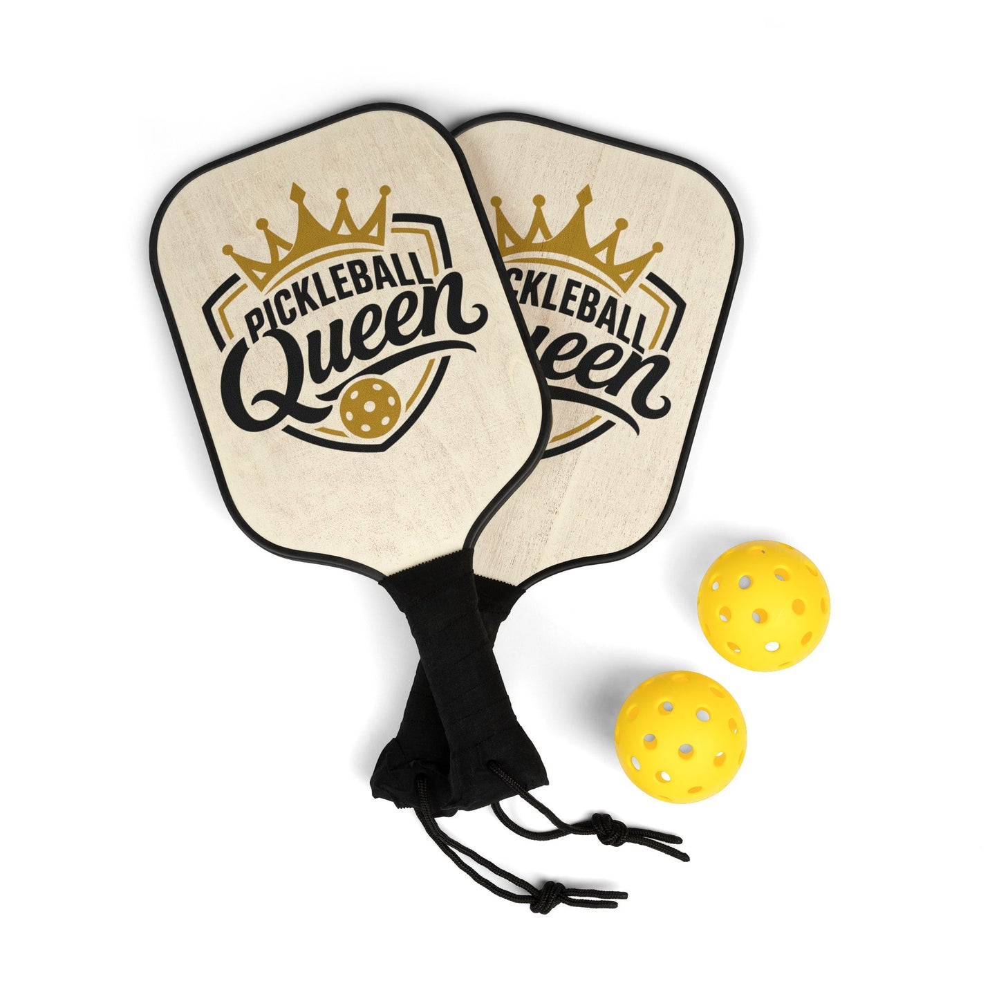 Pickleball Paddle Set — "Pickleball Queen" Paddle & Ball Kit