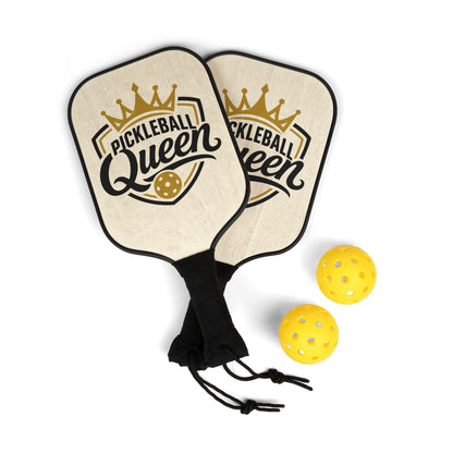 Pickleball Paddle Set — "Pickleball Queen" Paddle & Ball Kit