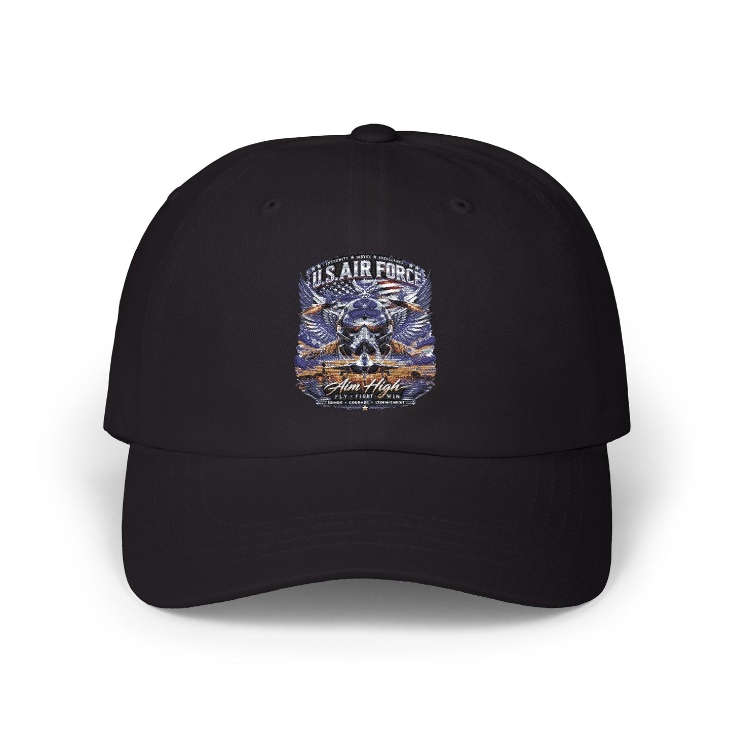 U.S. Air Force Embroidered Dad Cap — Military Veteran Baseball Hat