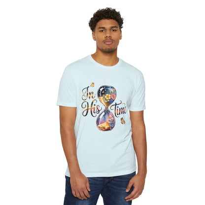 I'm His Time T-Shirt — Inspirational Christian Hourglass Design