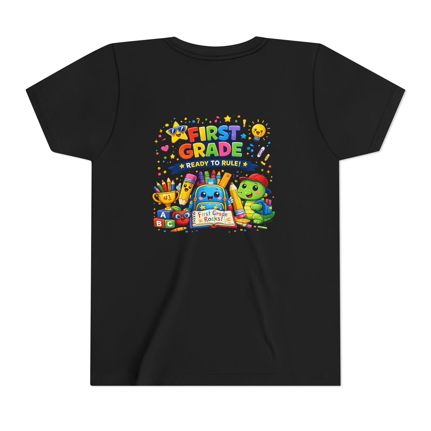 First Grade Youth T‑Shirt – "First Grade Ready to Rule" Cute Back-to-School Tee