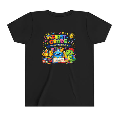 First Grade Youth T‑Shirt – "First Grade Ready to Rule" Cute Back-to-School Tee