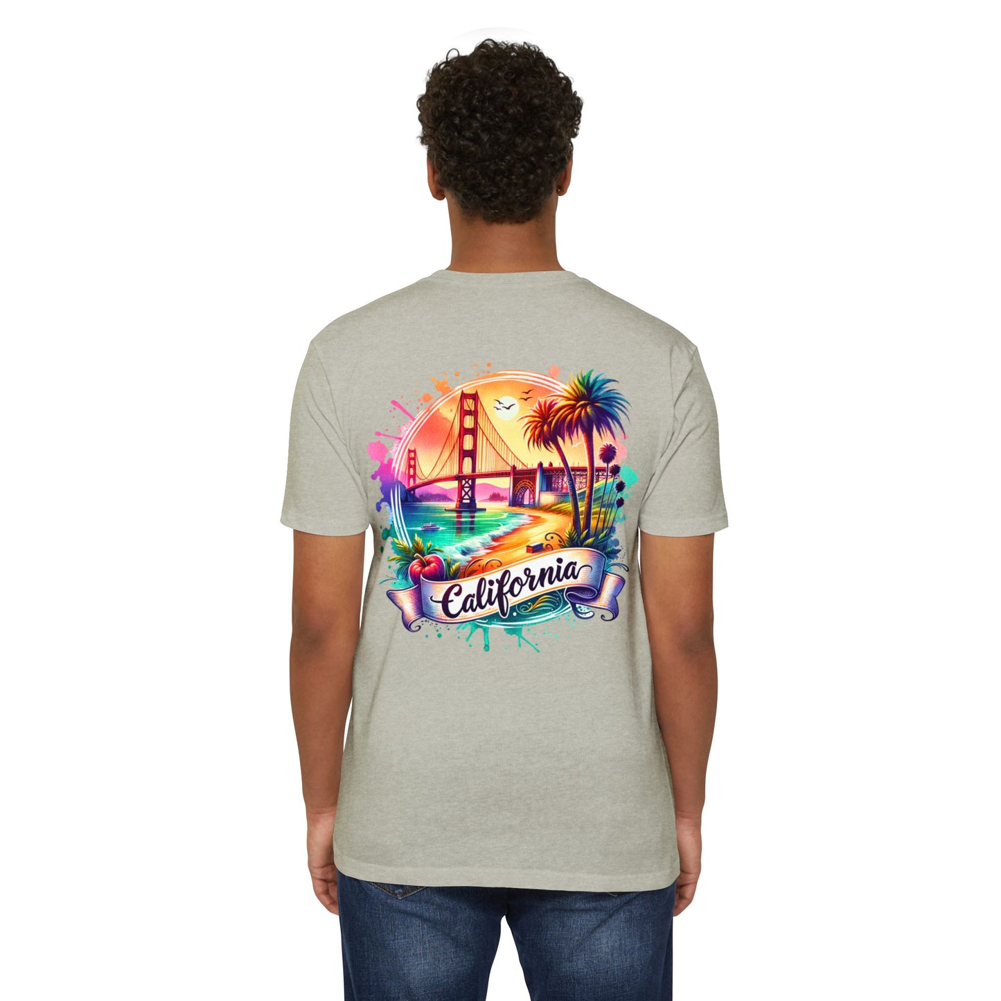 California Sunset T-Shirt — Golden Gate Palm Beach Graphic Tee