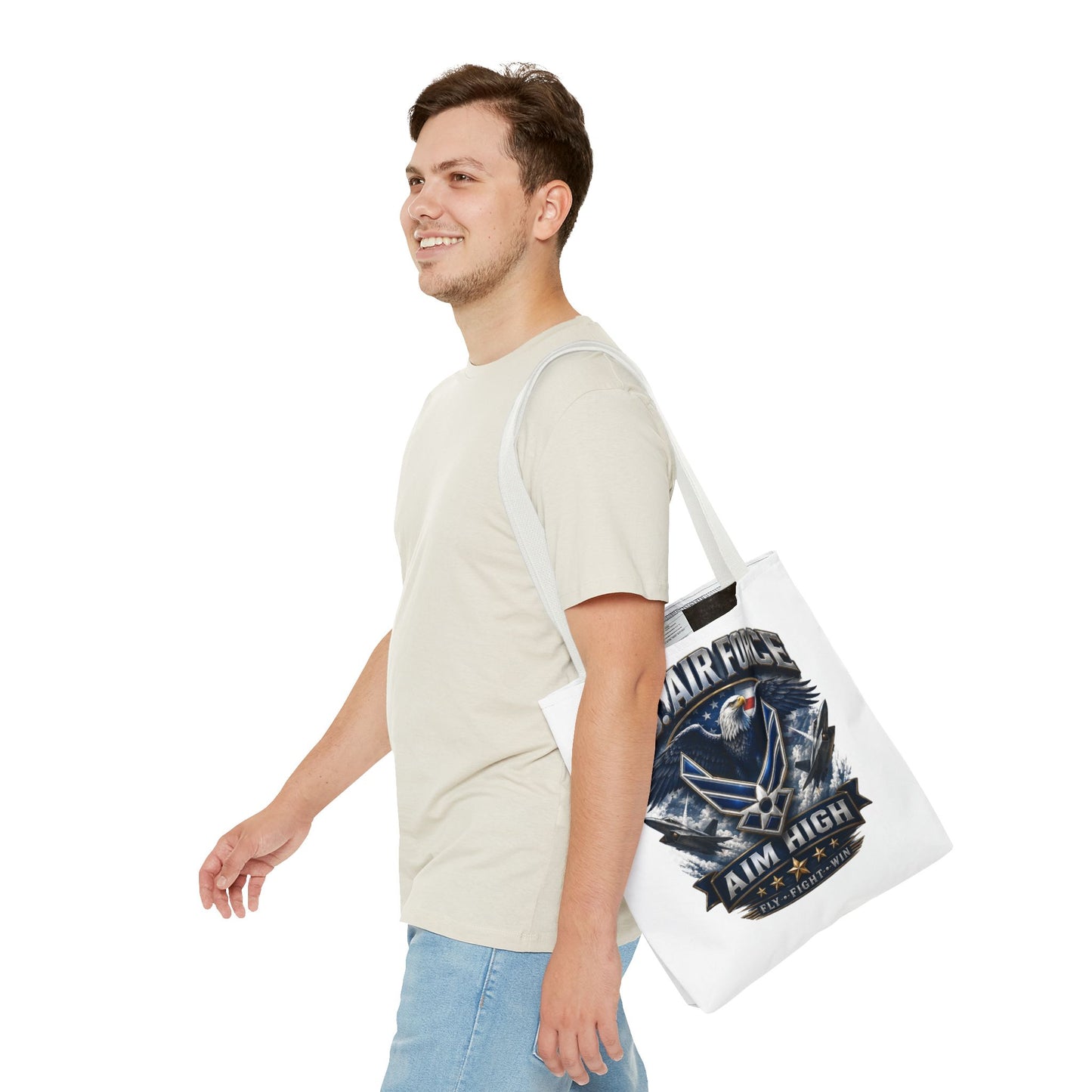 U.S. Air Force Aim High Tote Bag — Patriotic Eagle Military Tote