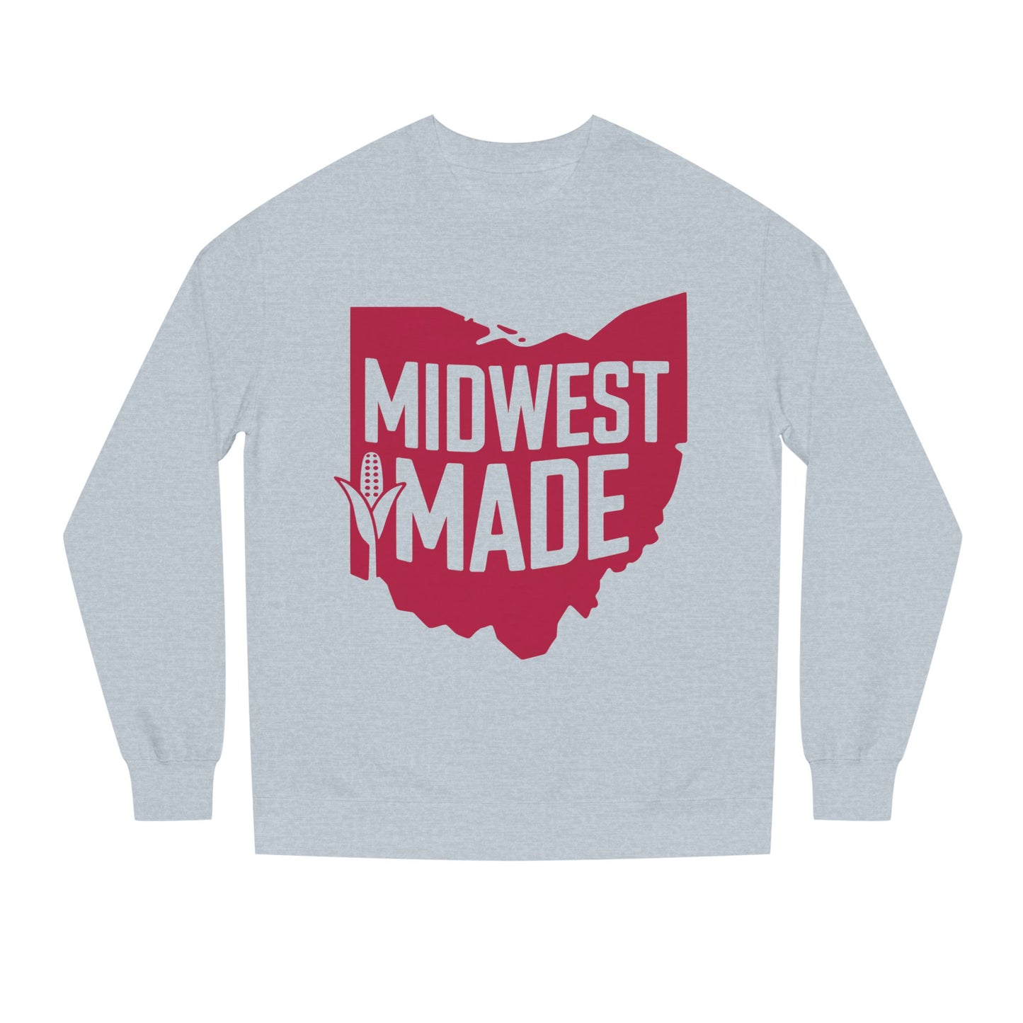 Midwest Made Sweatshirt — Ohio State Outline Corn Graphic Crewneck