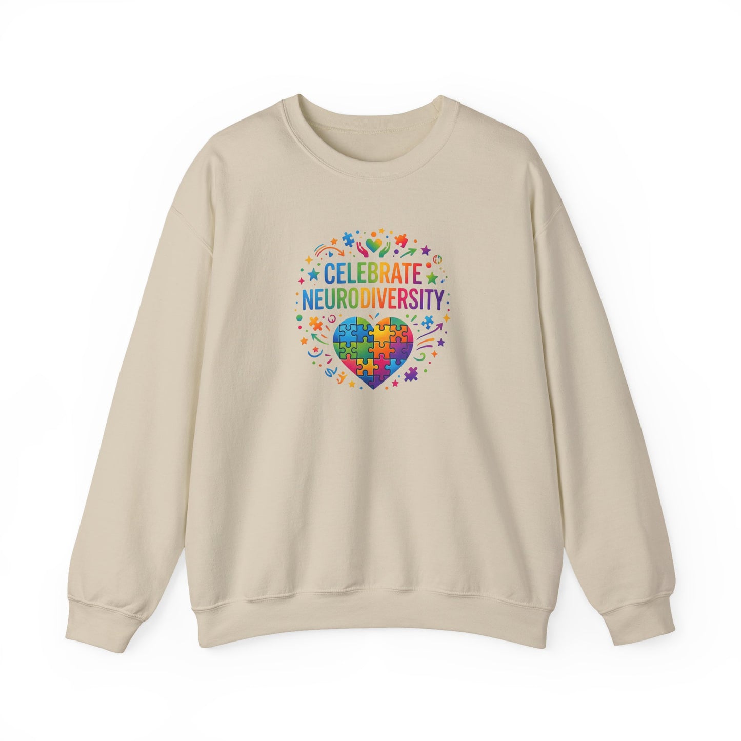 Celebrate Neurodiversity Crewneck Sweatshirt