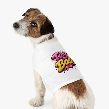 Tiny Boss Pet Tank Top — Cute Crown Dog Cat Tee