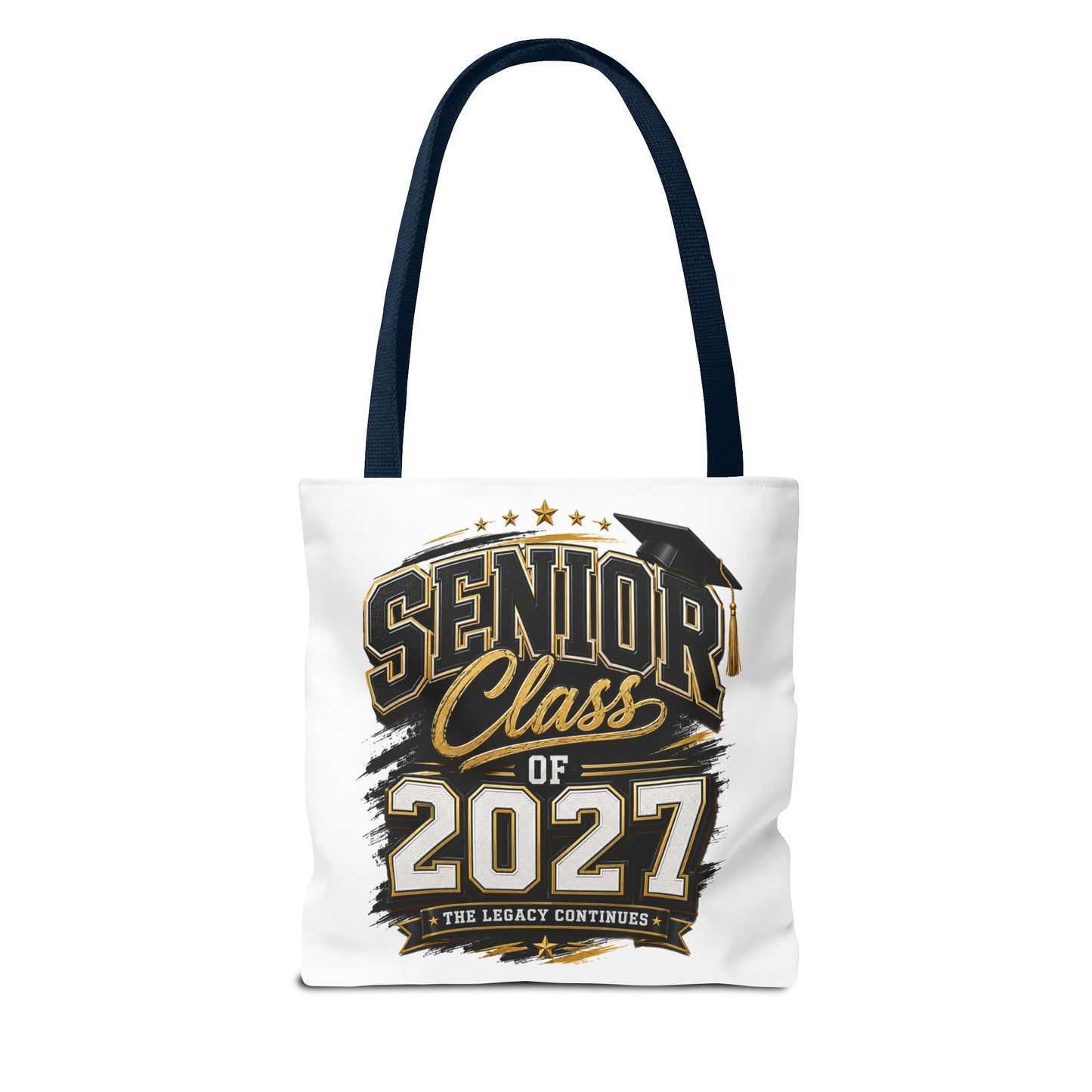 Senior Class of 2027 Tote Bag – Graduation Gift Tote with Cap Graphic