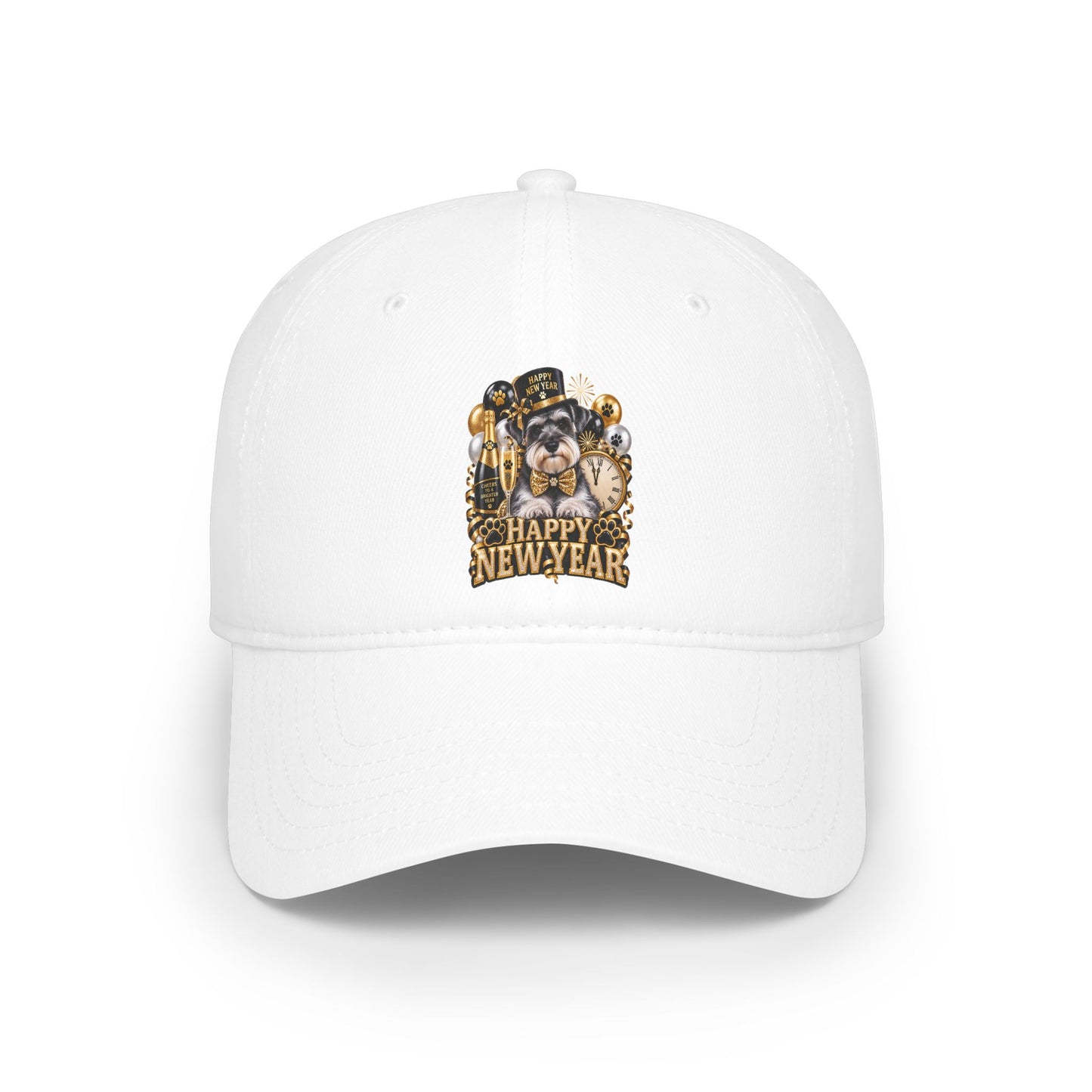 Happy New Year Bulldog Low Profile Cap