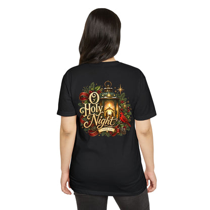 O Holy Night Lantern Christmas T-Shirt — Nativity Carol Holiday Tee