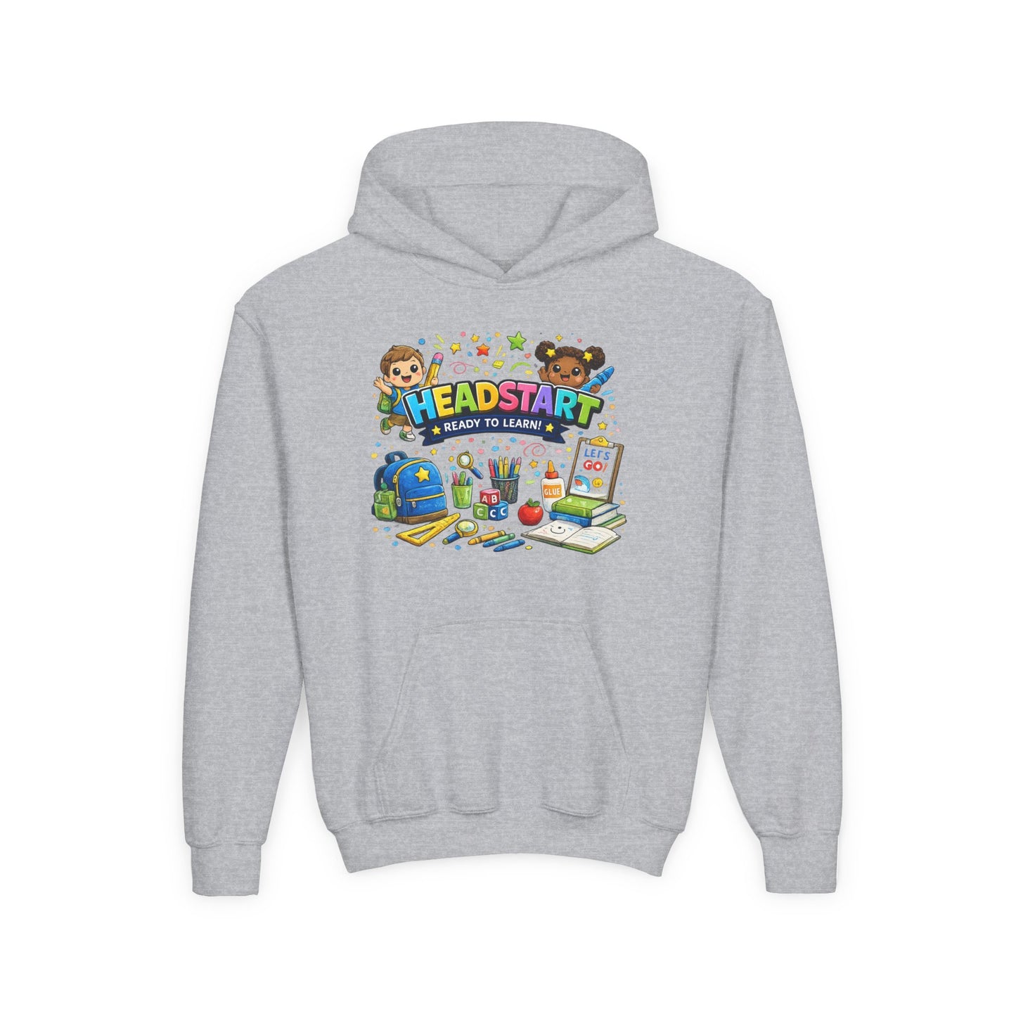 Head Start Kids Hoodie – 'Ready to Learn' Back-to-School Youth Sweatshirt