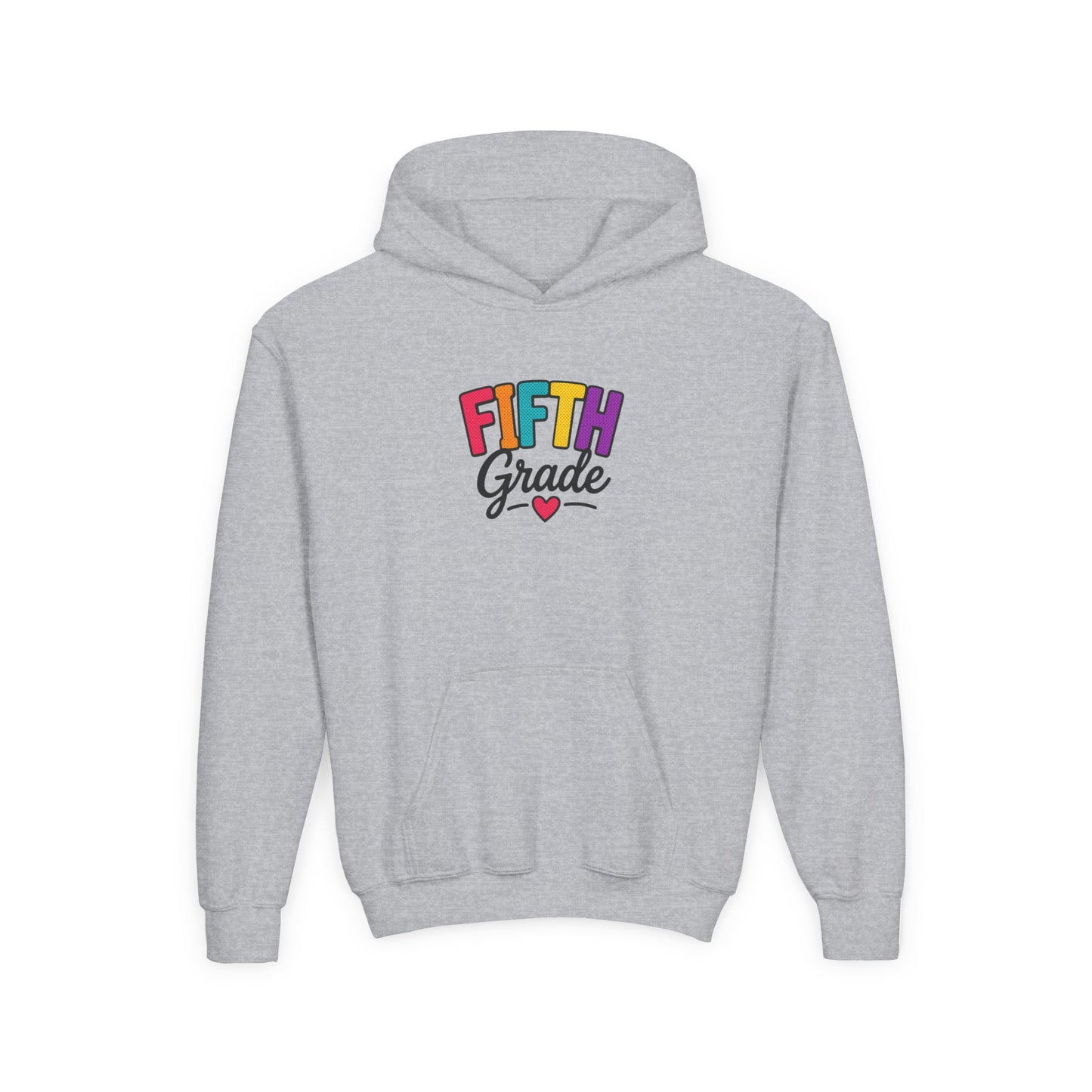 Fifth Grade Kids Hoodie - Colorful Back-to-School Sweatshirt for Students