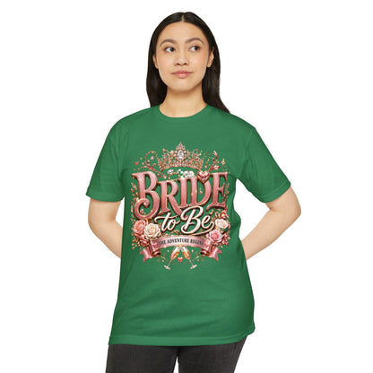 Bride to Be T-Shirt — Floral Crown Bachelorette Tee