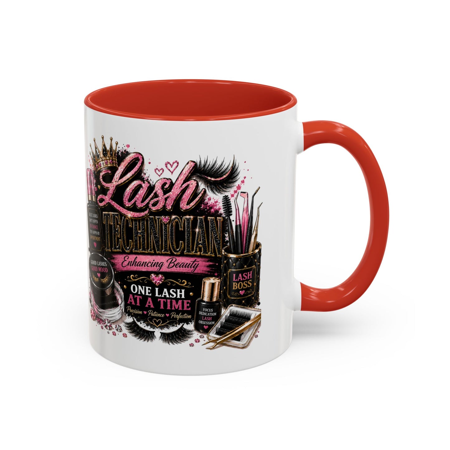 Lash Technician Coffee Mug — "Lash Technician: One Lash at a Time" Accent Mug