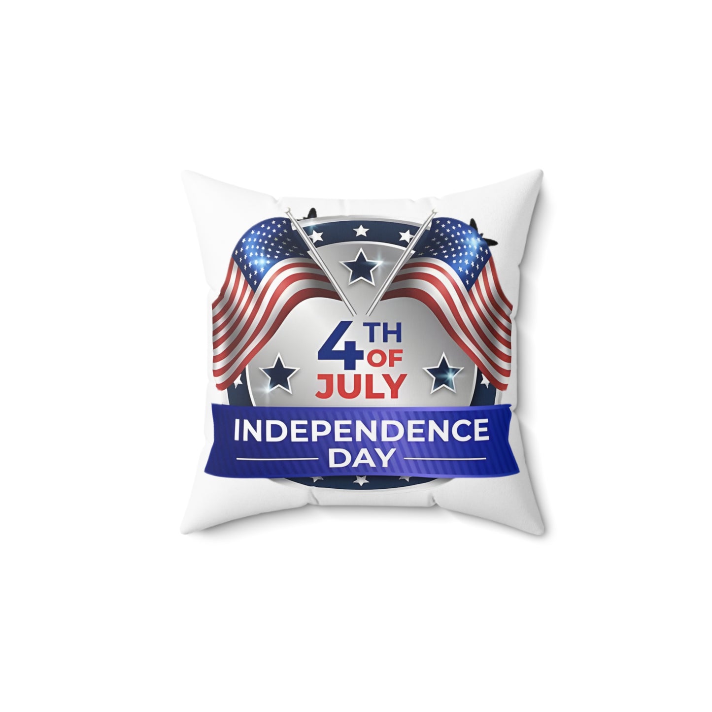 4th of July Independence Day Decorative Pillow — American Flag Patriotic Throw Pillow