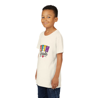 Fifth Grade Kids T‑Shirt – Colorful Back-to-School Tee with Heart