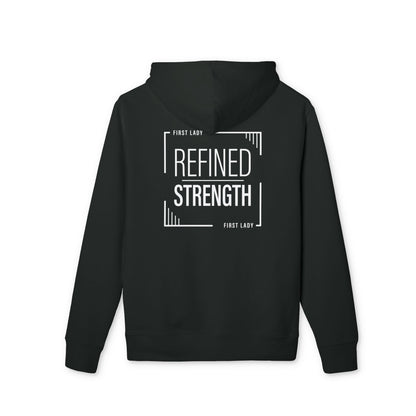 Refined Strength Hoodie — Inspirational Fitness Pullover ("Refined Strength")