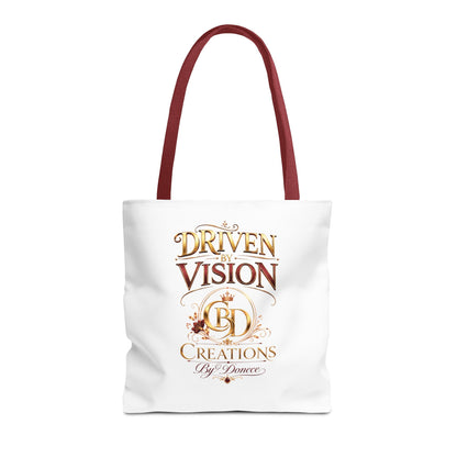 Driven by Vision Tote Bag — Branded BD Creations All-Over Print Tote