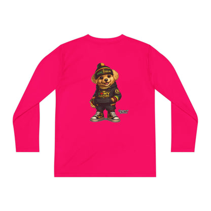 Youth Long Sleeve Tee — Streetwear Teddy Bear Graphic