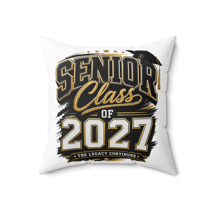Senior Class of 2027 Decorative Pillow — Graduation Keepsake