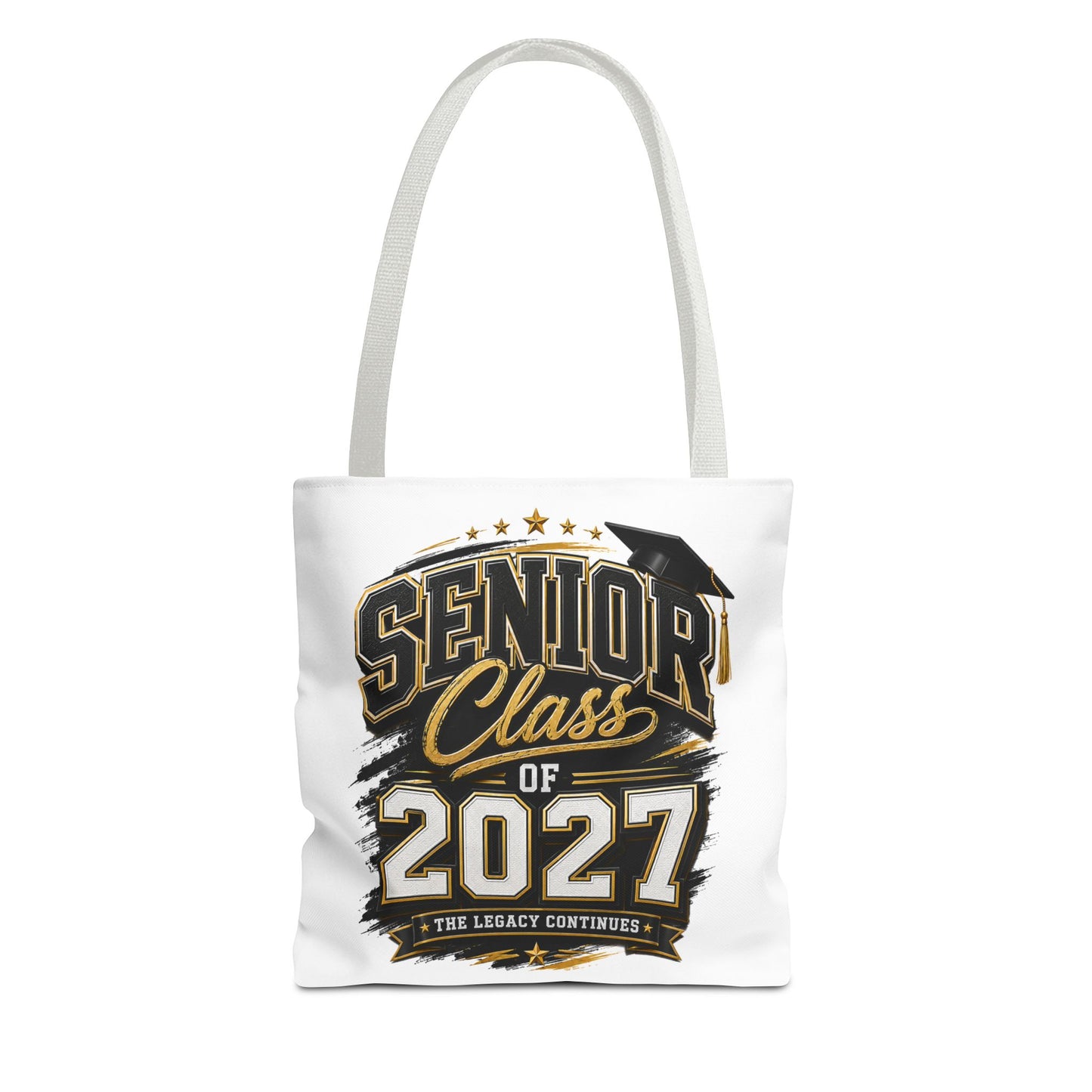 Senior Class of 2027 Tote Bag – Graduation Gift Tote with Cap Graphic